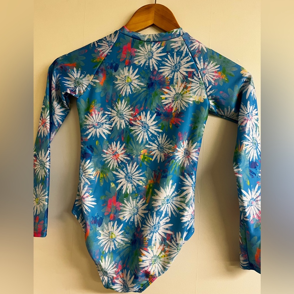 Floral Blue Kids Swimsuit